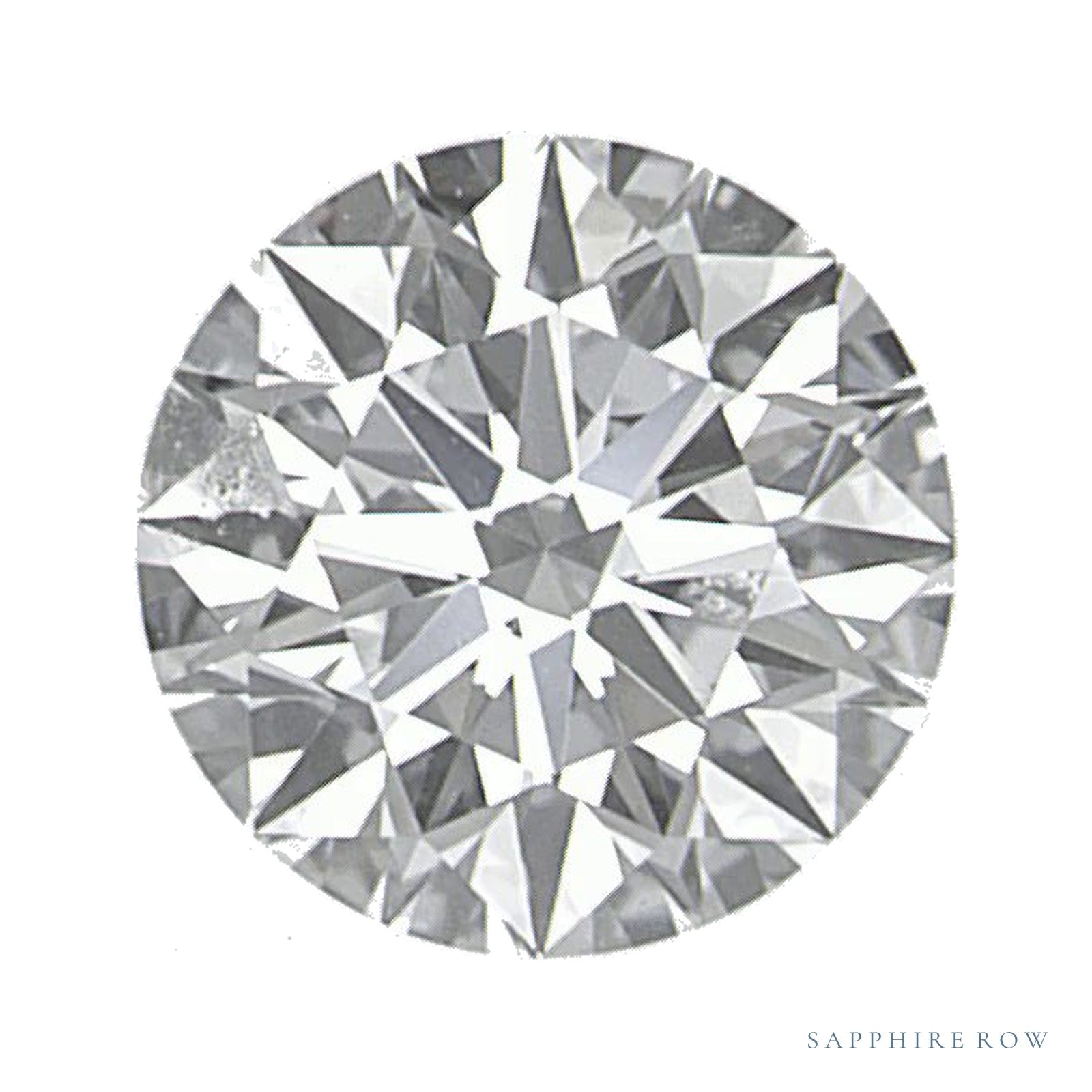 0.72 ct lab-grown diamond, round cut | Sapphire Row · cut4