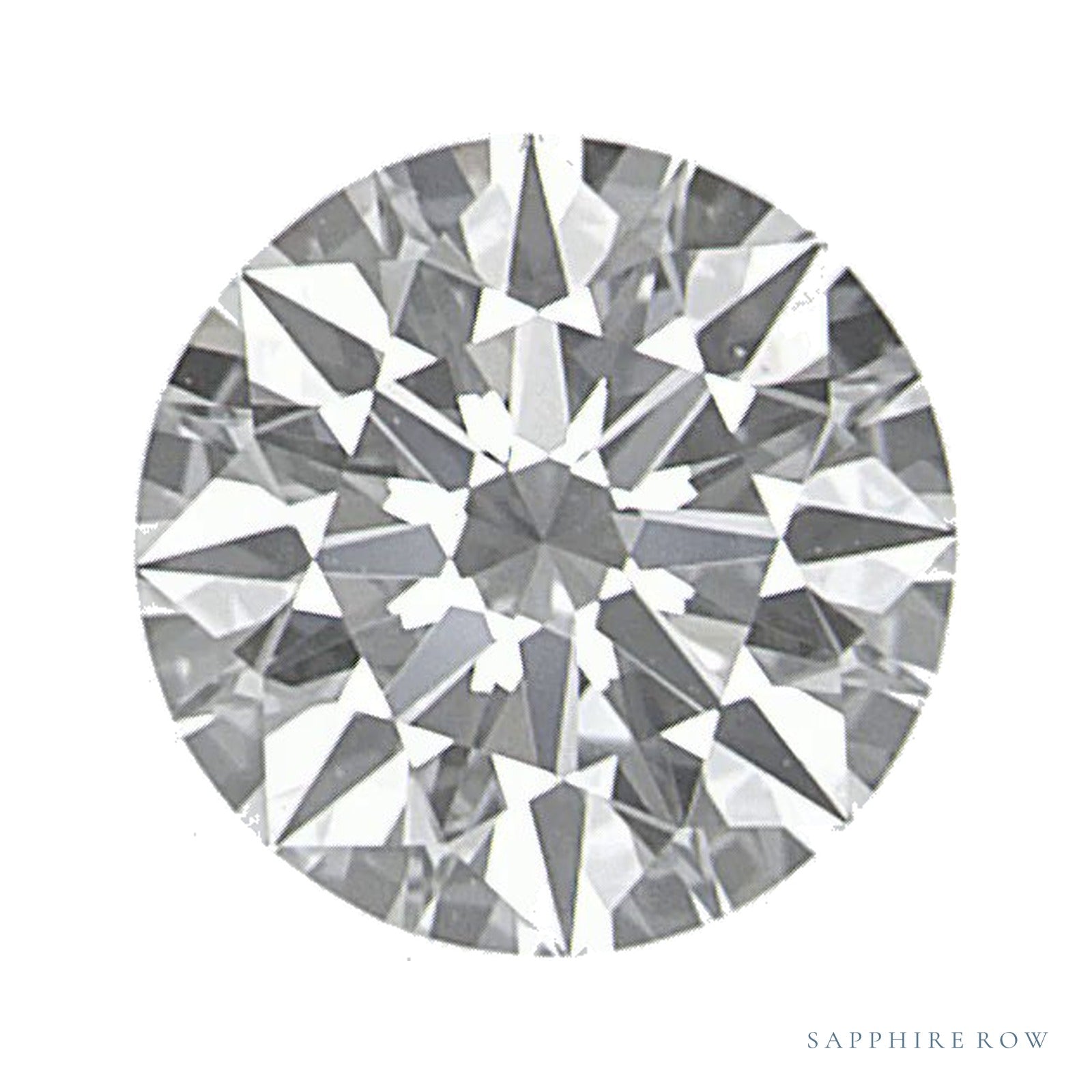 0.72 ct lab-grown diamond, round cut | Sapphire Row · cut4