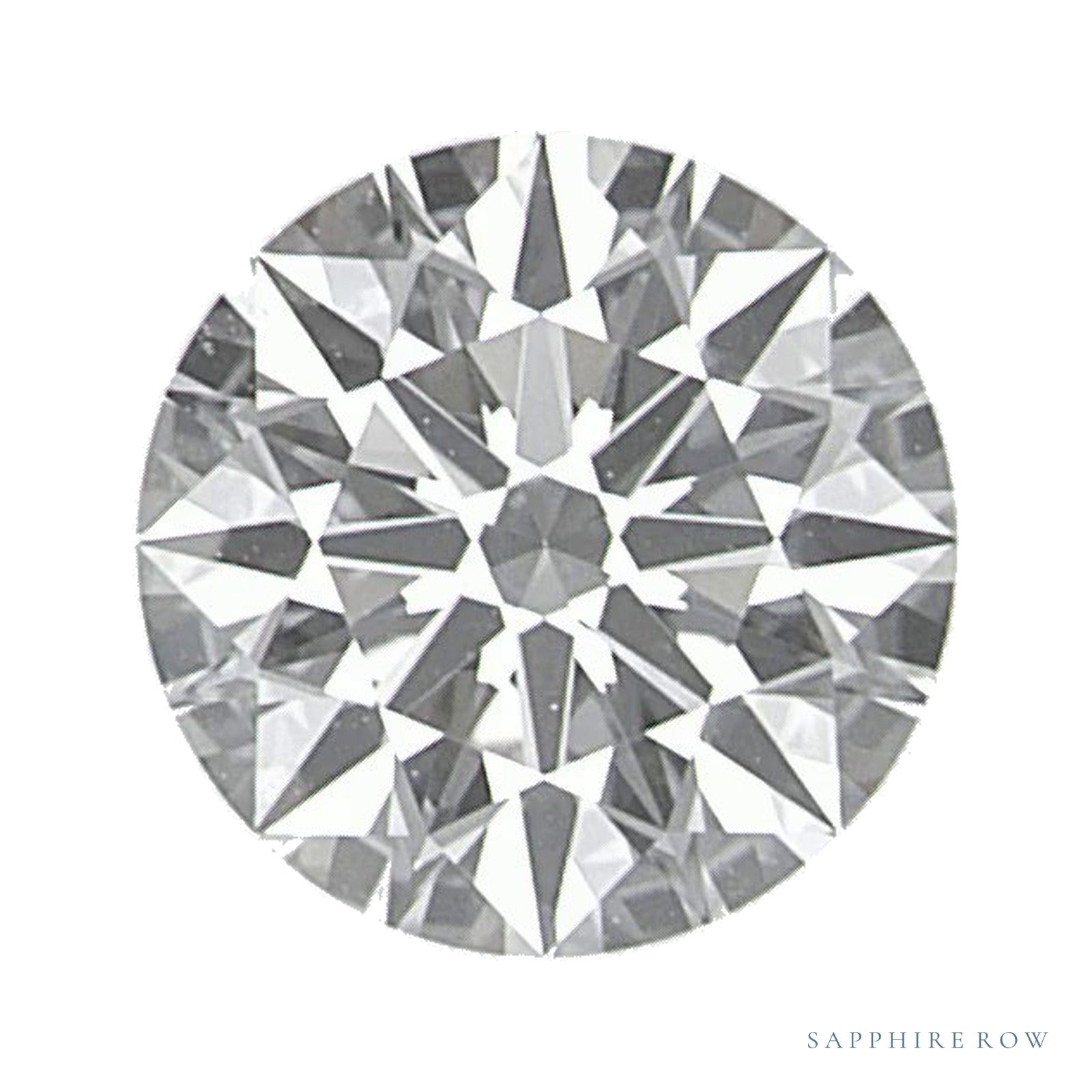 0.72 ct lab-grown diamond, round cut | Sapphire Row · cut4