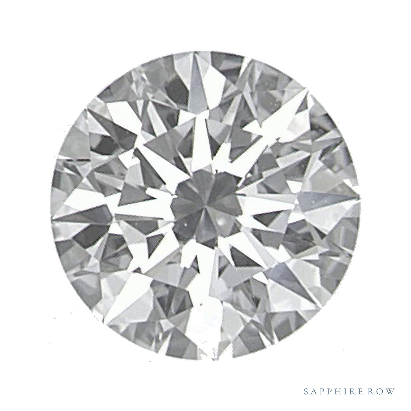 0.72 ct lab-grown diamond, round cut | Sapphire Row · cut4