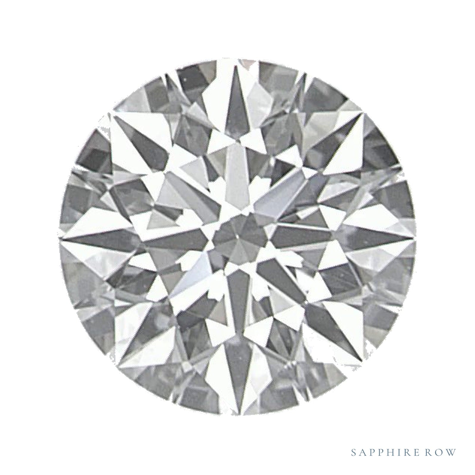 0.72 ct lab-grown diamond, round cut | Sapphire Row · cut4