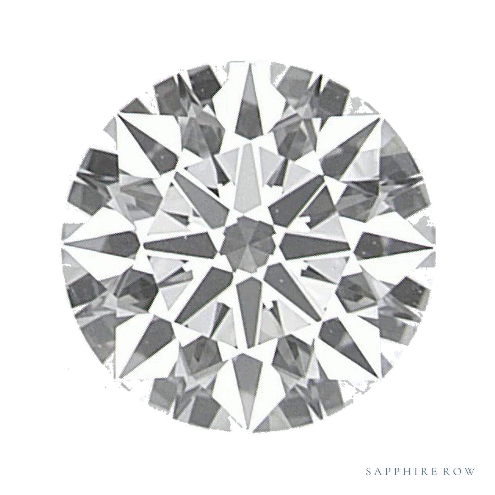 0.72 ct lab-grown diamond, round cut | Sapphire Row · cut4