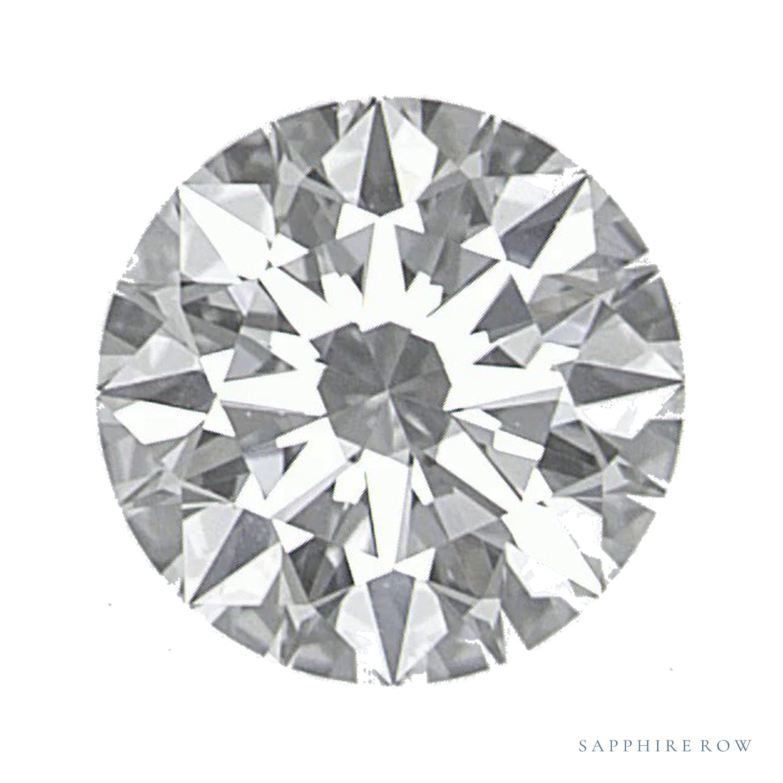 0.72 ct lab-grown diamond, round cut | Sapphire Row · cut4