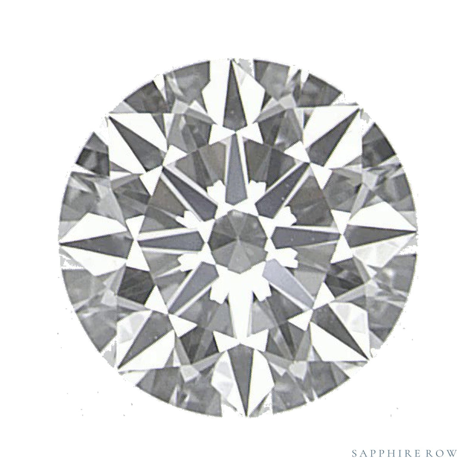 0.72 ct lab-grown diamond, round cut | Sapphire Row · cut4