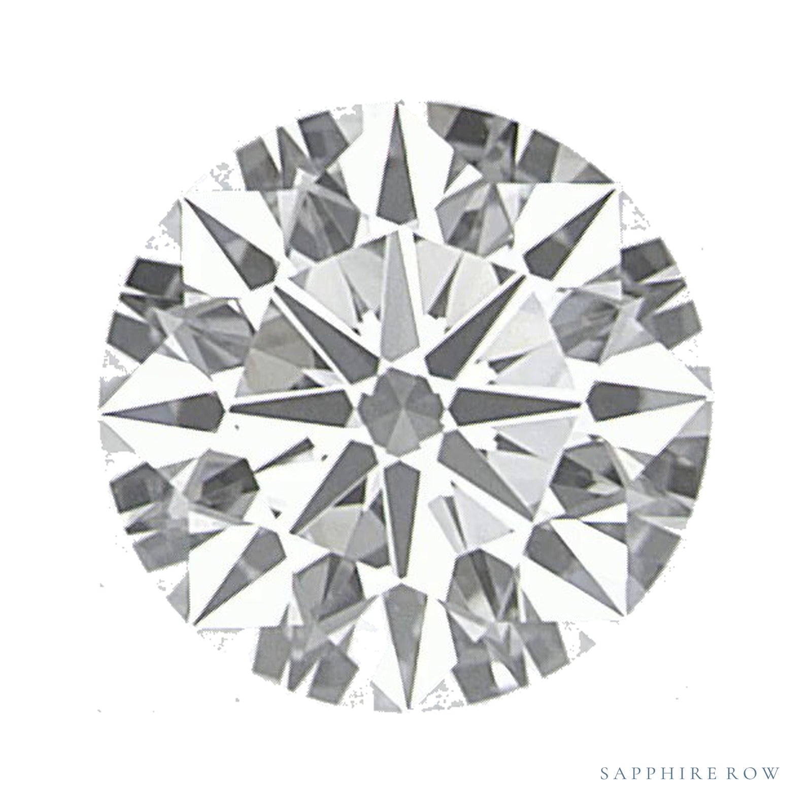 0.72 ct lab-grown diamond, round cut | Sapphire Row · cut4