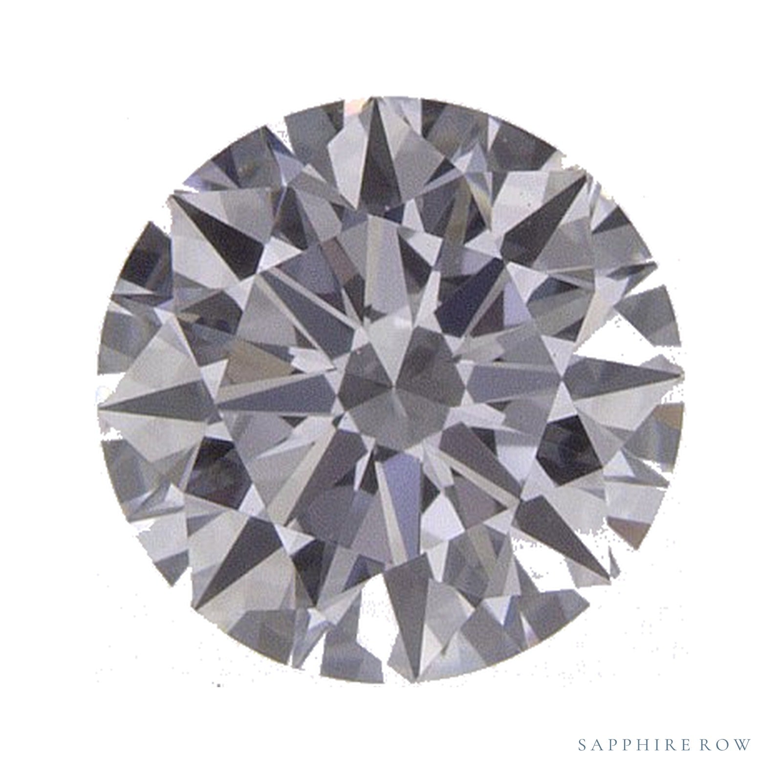 0.72 ct lab-grown diamond, round cut | Sapphire Row · cut4