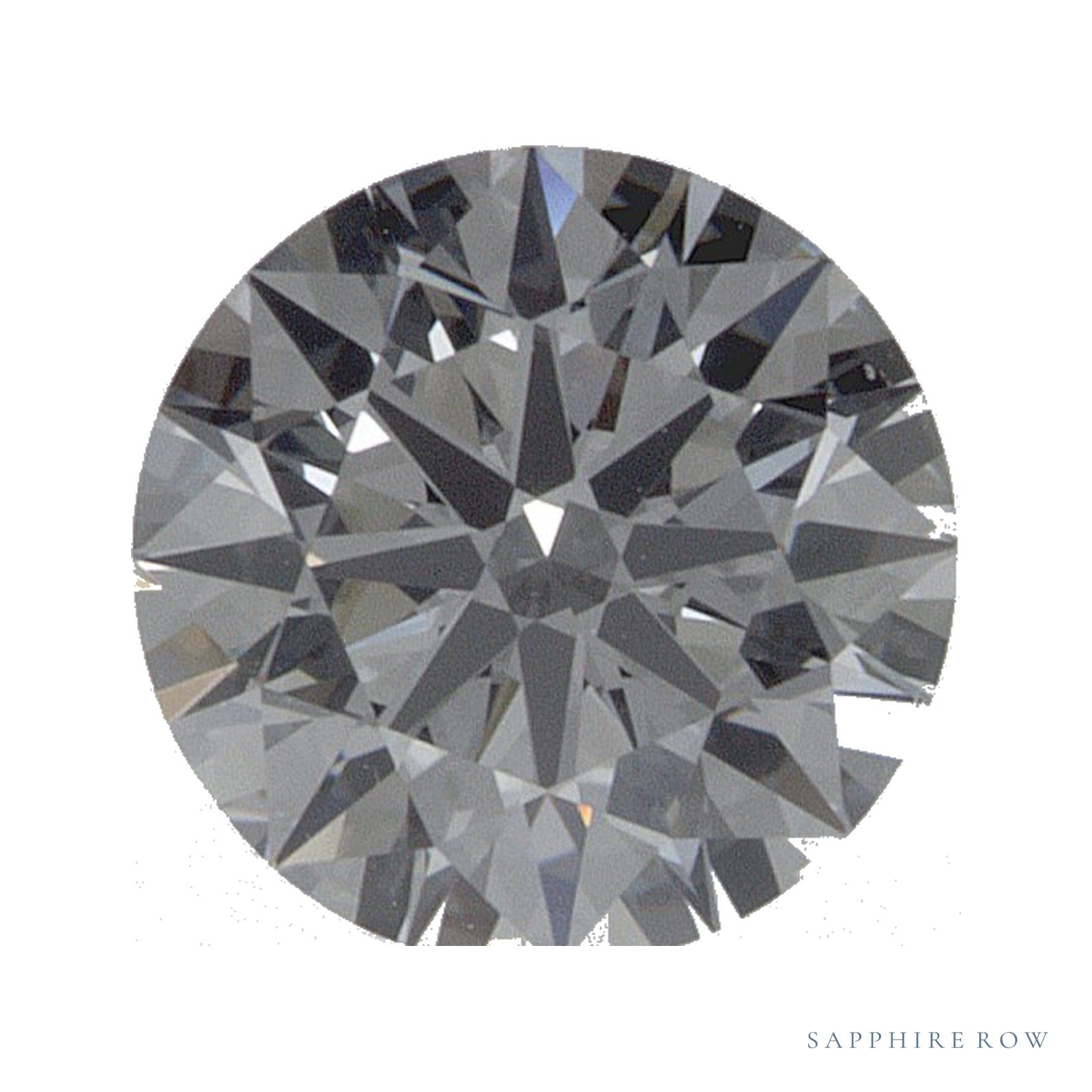 0.72 ct lab-grown diamond, round cut | Sapphire Row · cut4