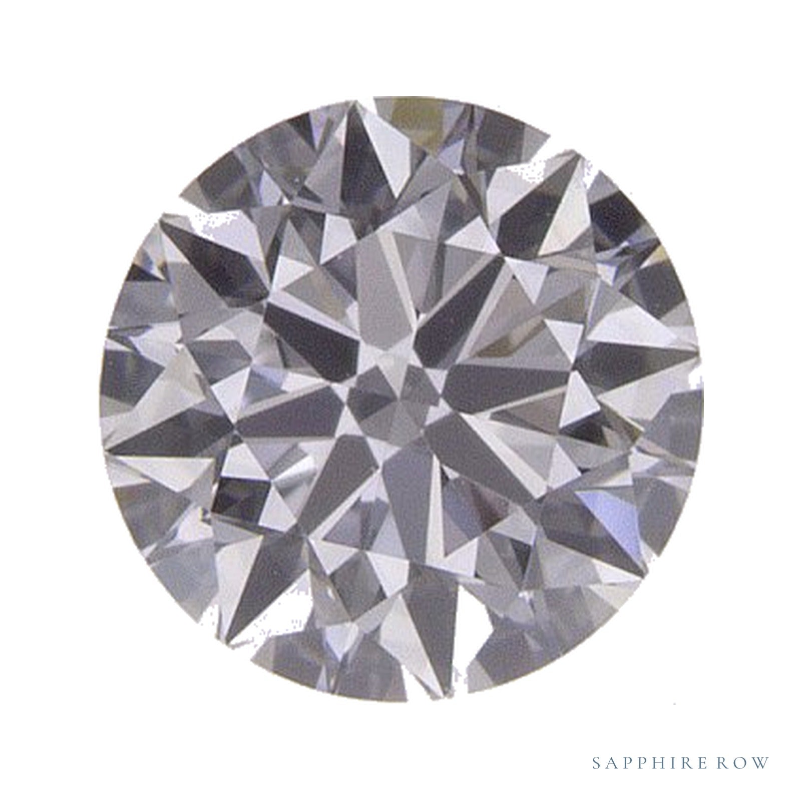 0.72 ct lab-grown diamond, round cut | Sapphire Row · cut4