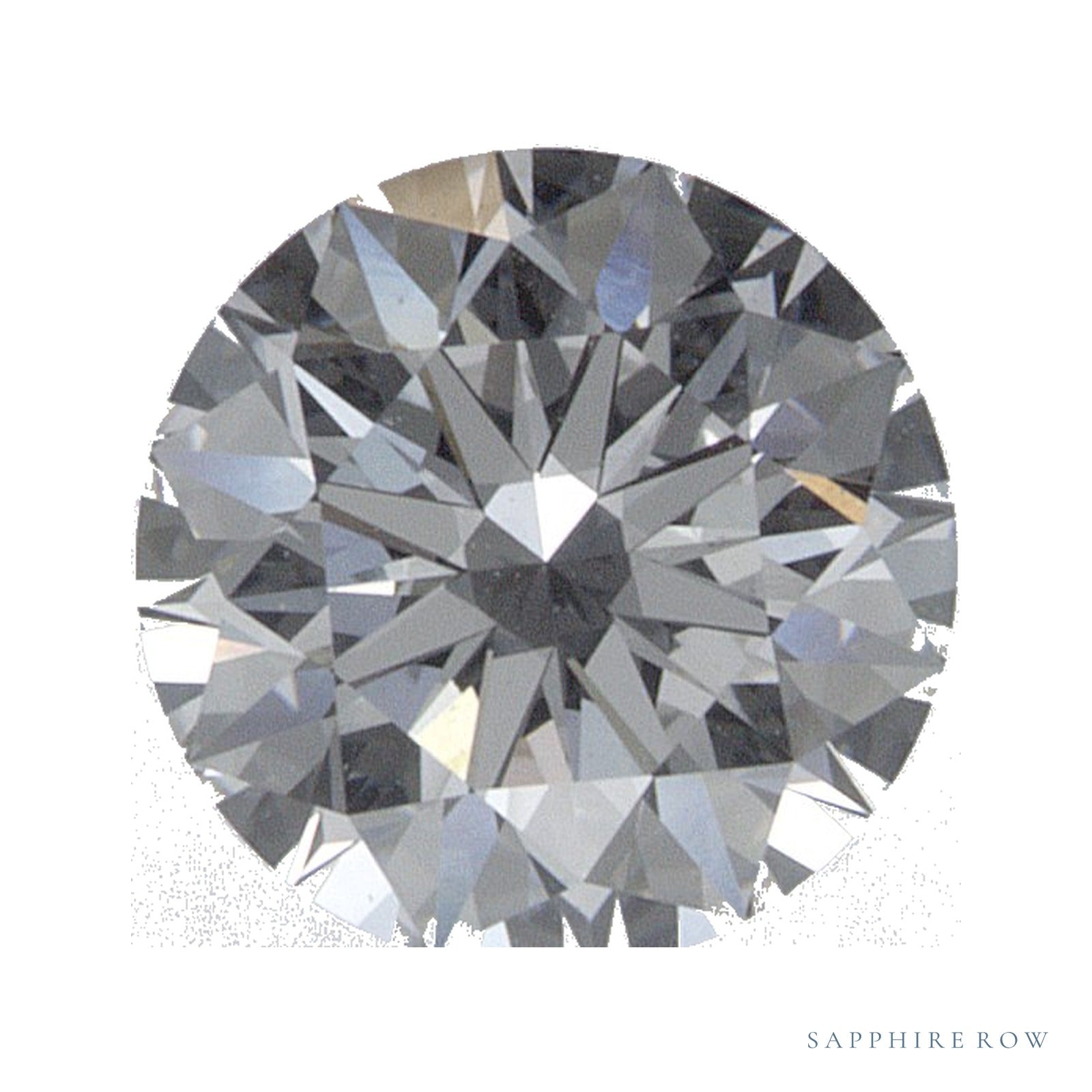 0.72 ct lab-grown diamond, round cut | Sapphire Row · cut4
