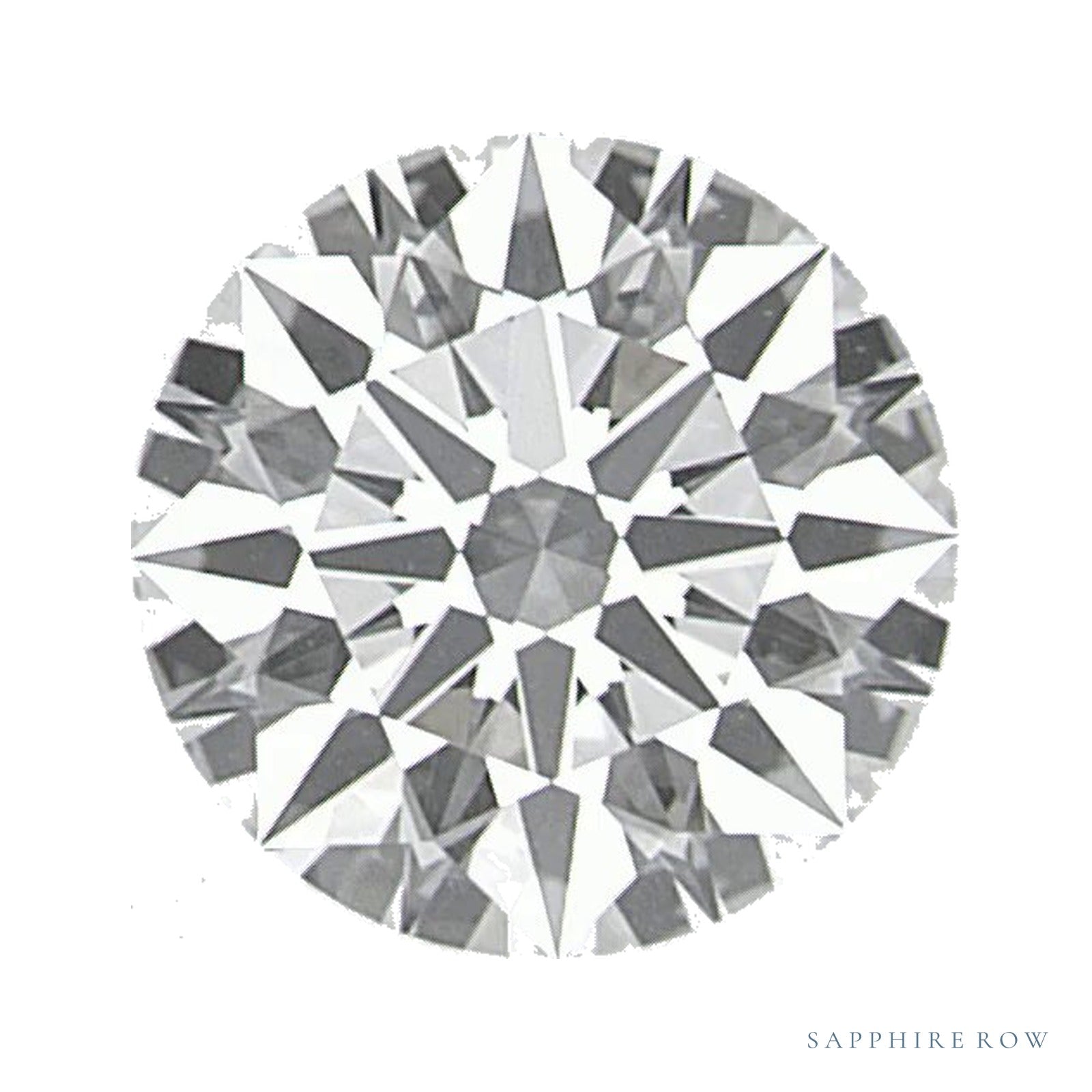 0.72 ct lab-grown diamond, round cut | Sapphire Row · cut4