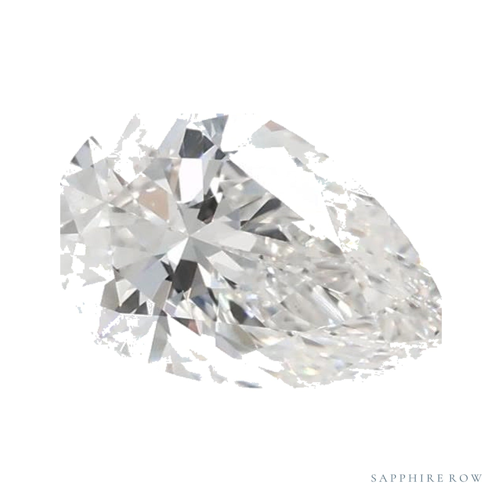 0.71 ct lab-grown diamond, pear cut | Sapphire Row · cut4