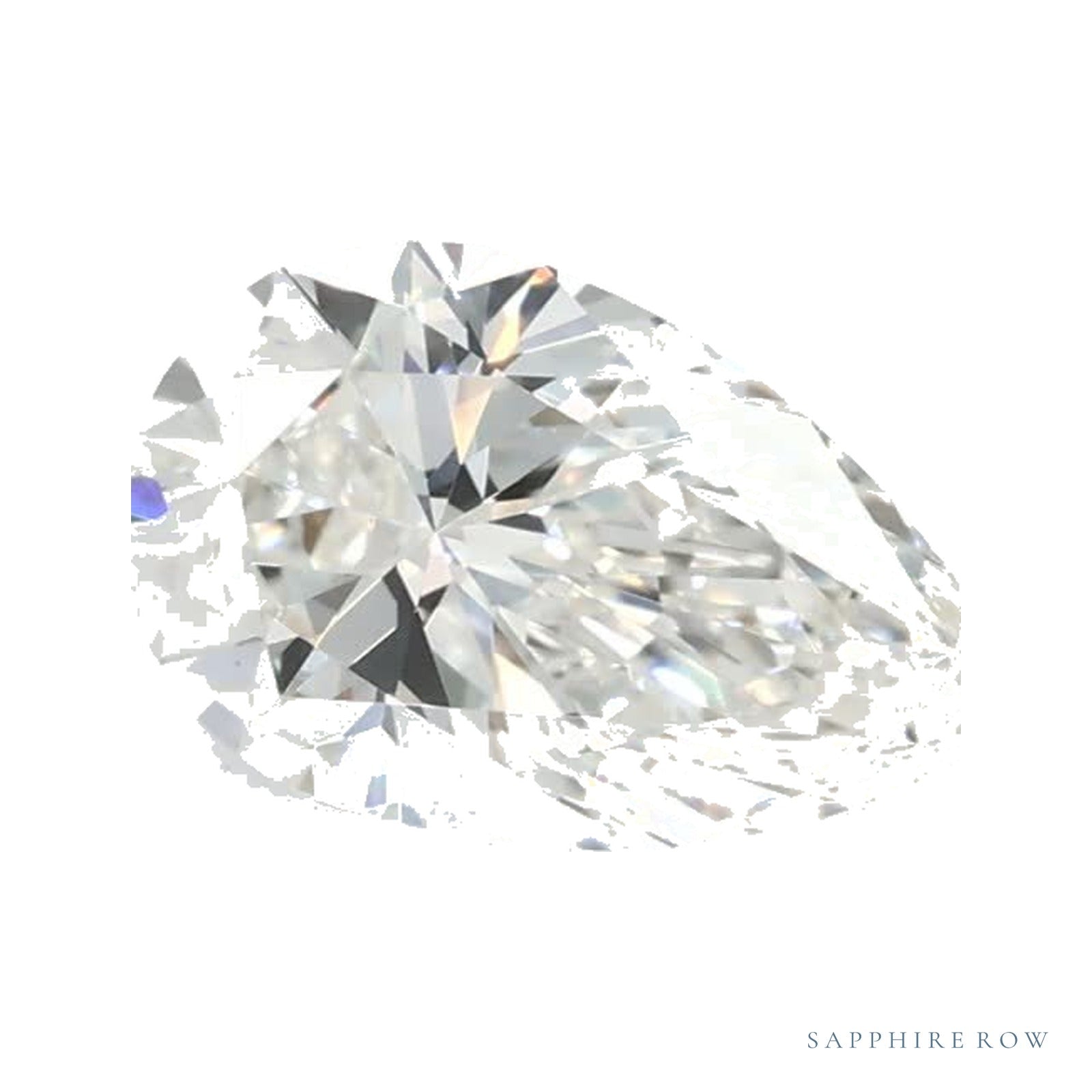 0.71 ct lab-grown diamond, pear cut | Sapphire Row · cut4