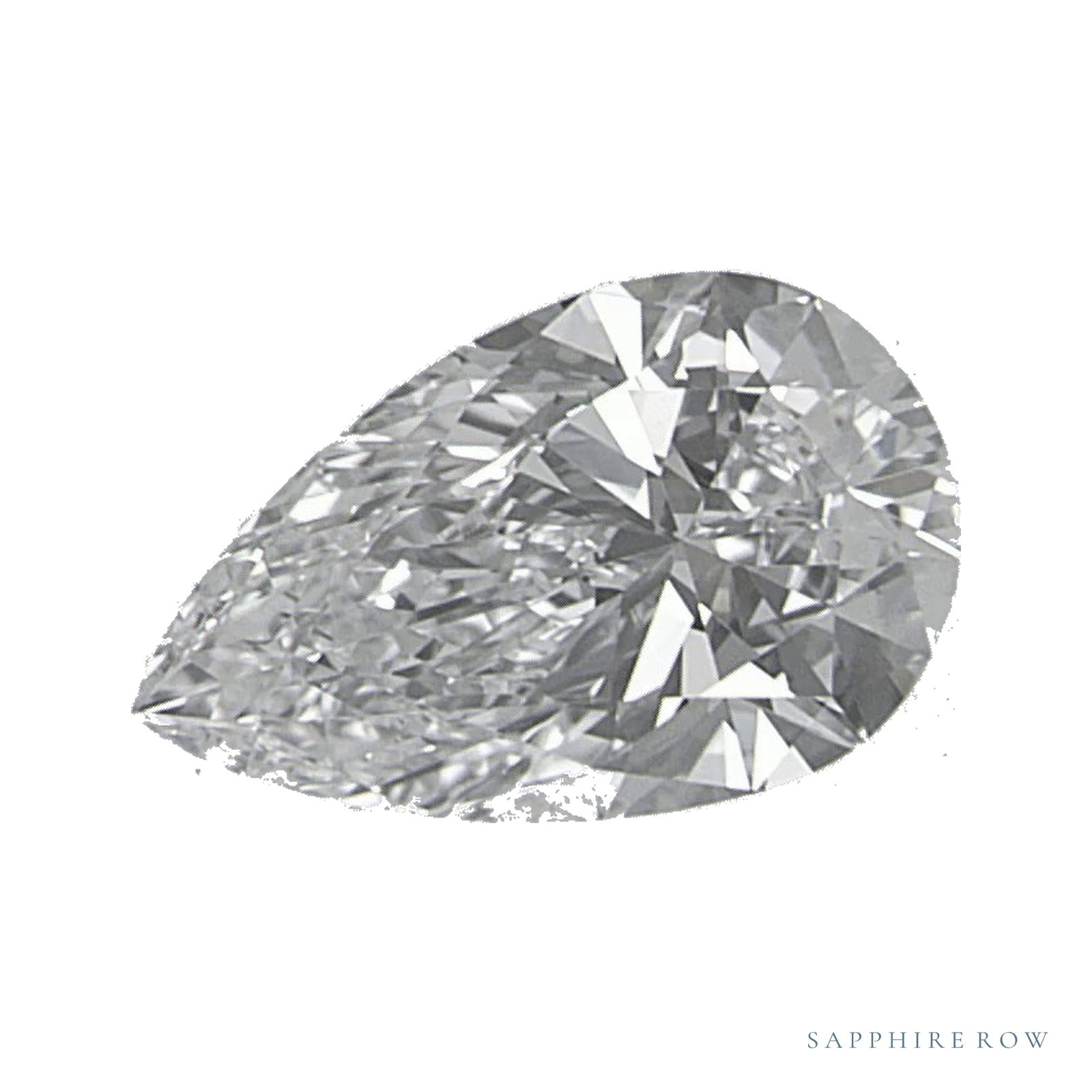 0.71 ct lab-grown diamond, pear cut | Sapphire Row · cut4