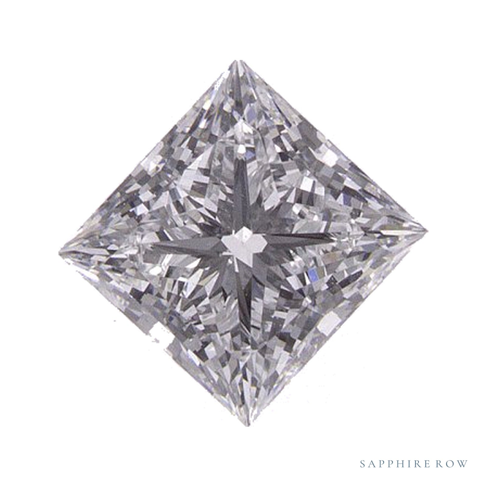0.71 ct lab-grown diamond, square cut | Sapphire Row · cut4
