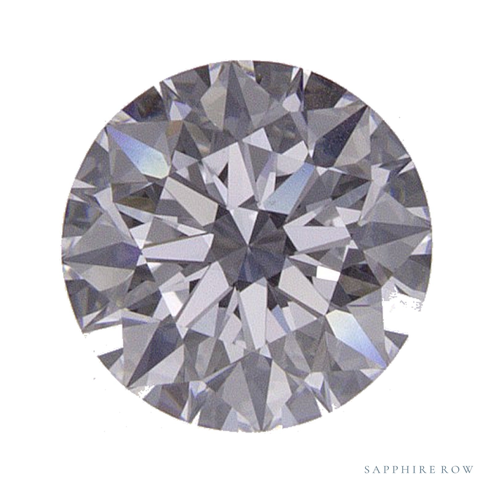 0.71 ct lab-grown diamond, round cut | Sapphire Row · cut4