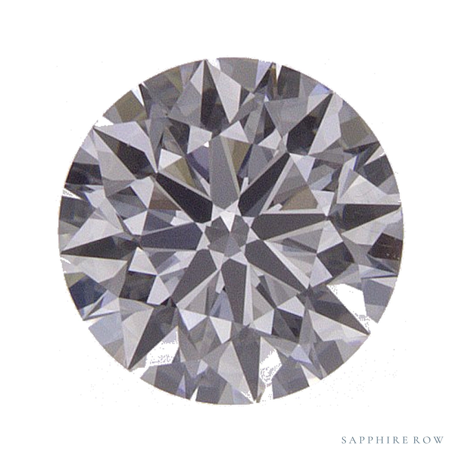 0.71 ct lab-grown diamond, round cut | Sapphire Row · cut4