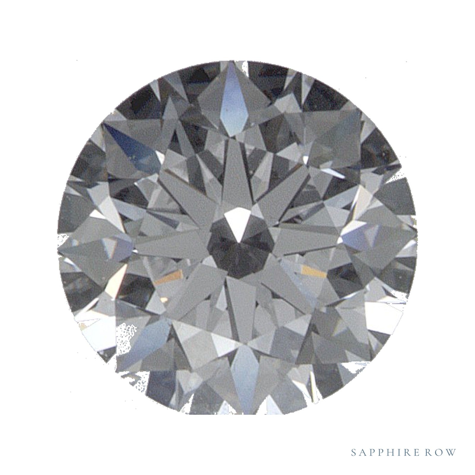 0.71 ct lab-grown diamond, round cut | Sapphire Row · cut4