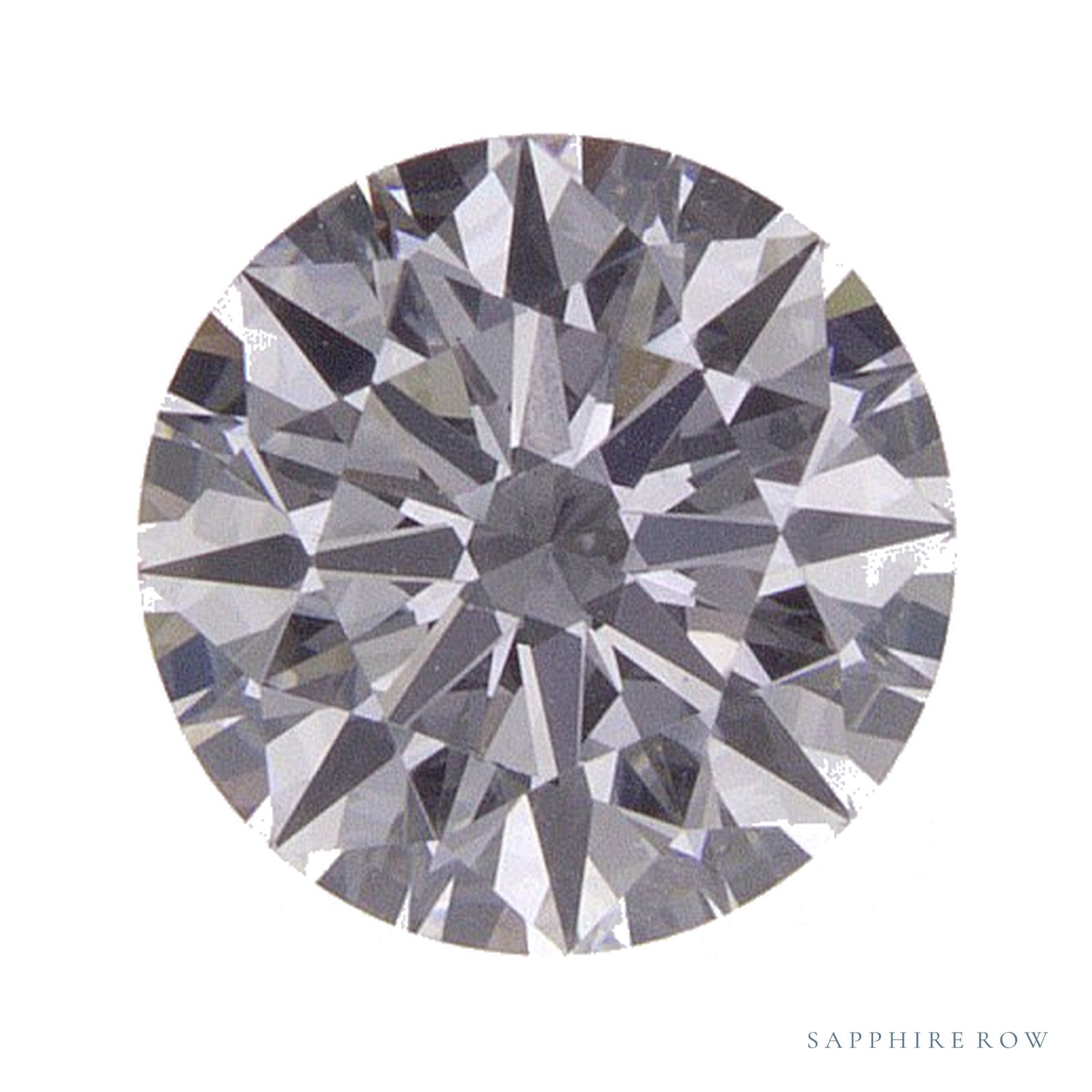 0.71 ct lab-grown diamond, round cut | Sapphire Row · cut4