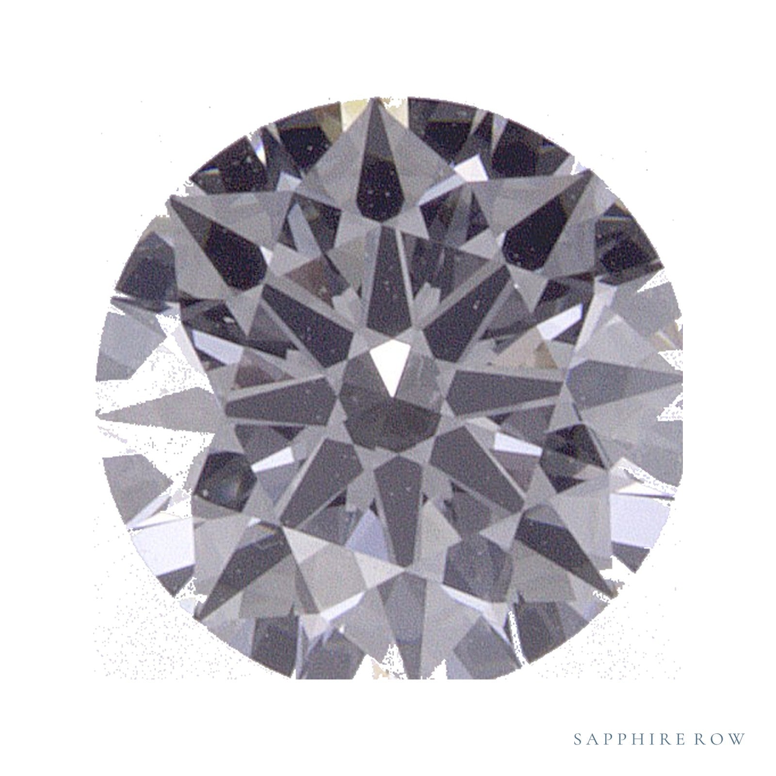 0.71 ct lab-grown diamond, round cut | Sapphire Row · cut4