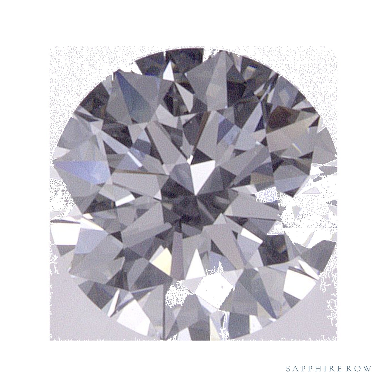 0.71 ct lab-grown diamond, round cut | Sapphire Row · cut4