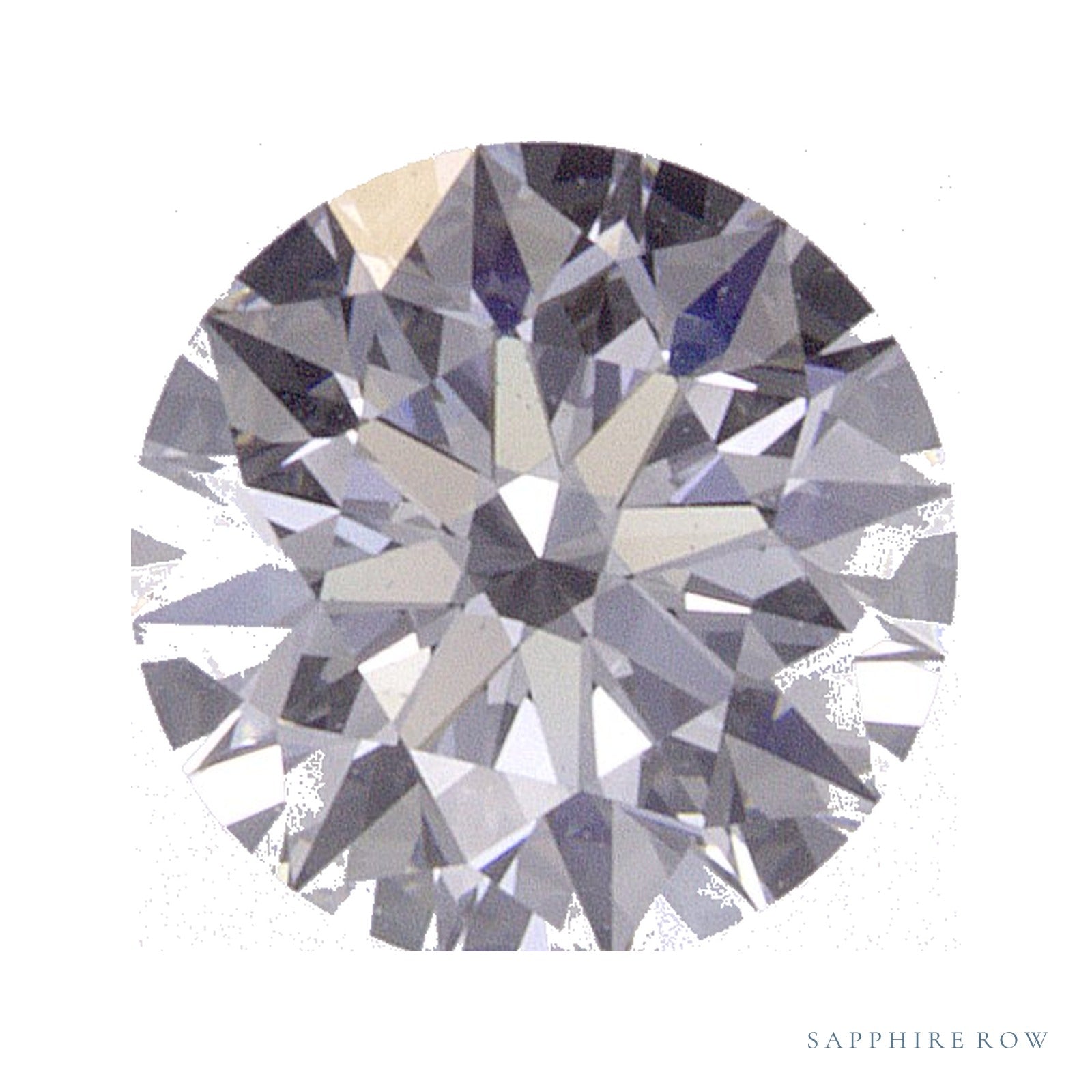 0.71 ct lab-grown diamond, round cut | Sapphire Row · cut4