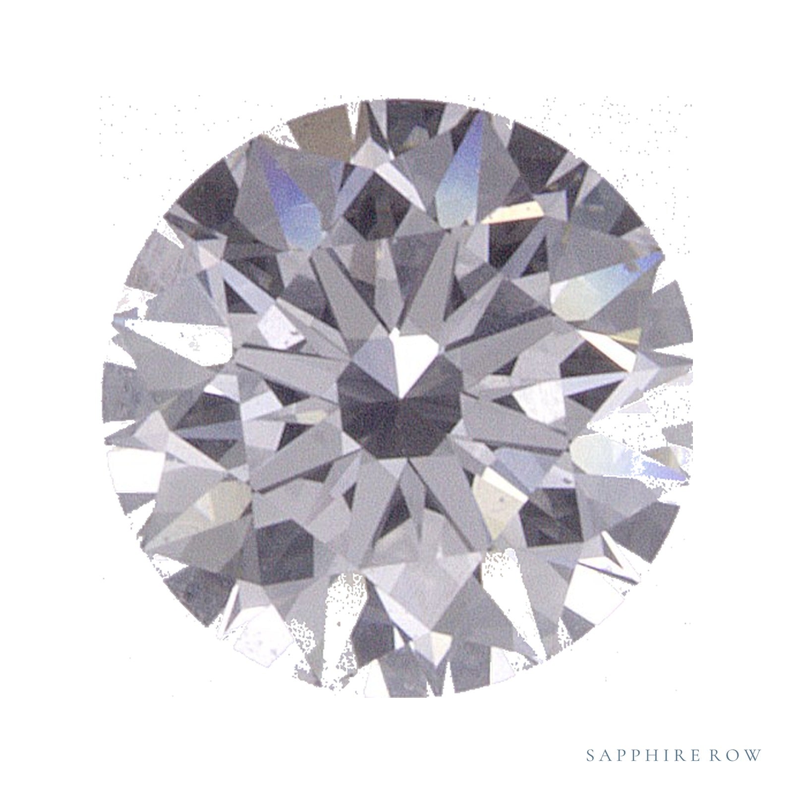 0.71 ct lab-grown diamond, round cut | Sapphire Row · cut4