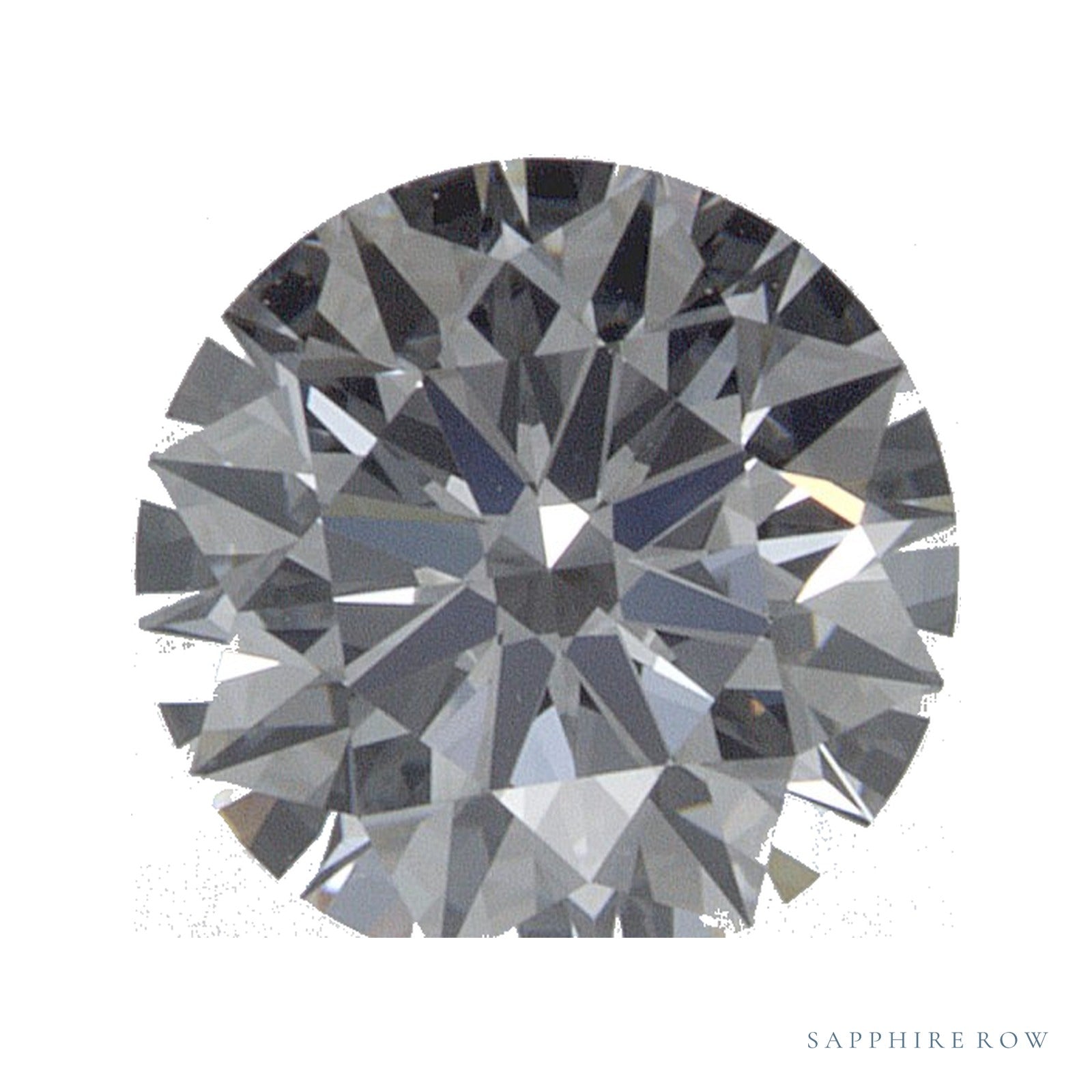 0.71 ct lab-grown diamond, round cut | Sapphire Row · cut4
