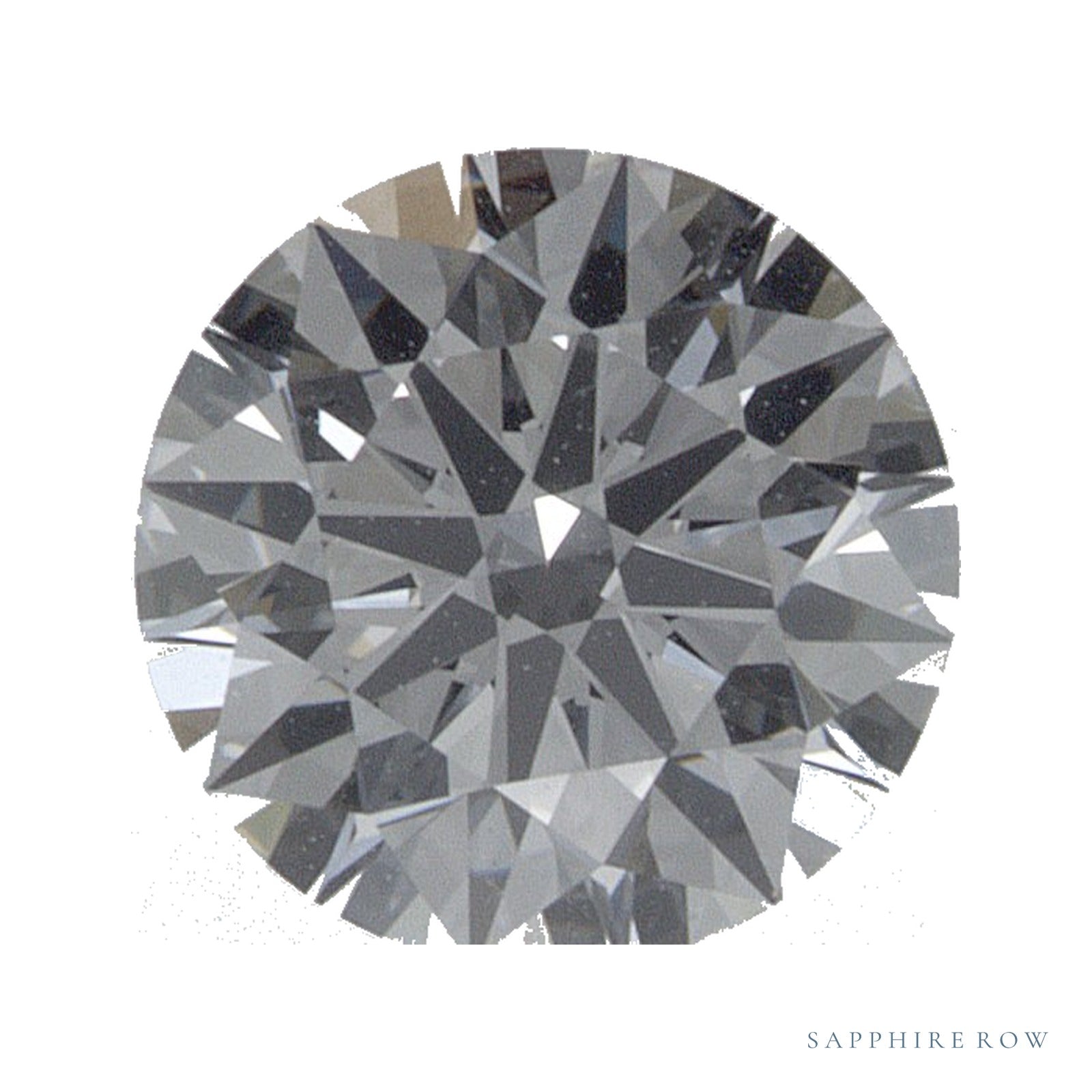 0.71 ct lab-grown diamond, round cut | Sapphire Row · cut4