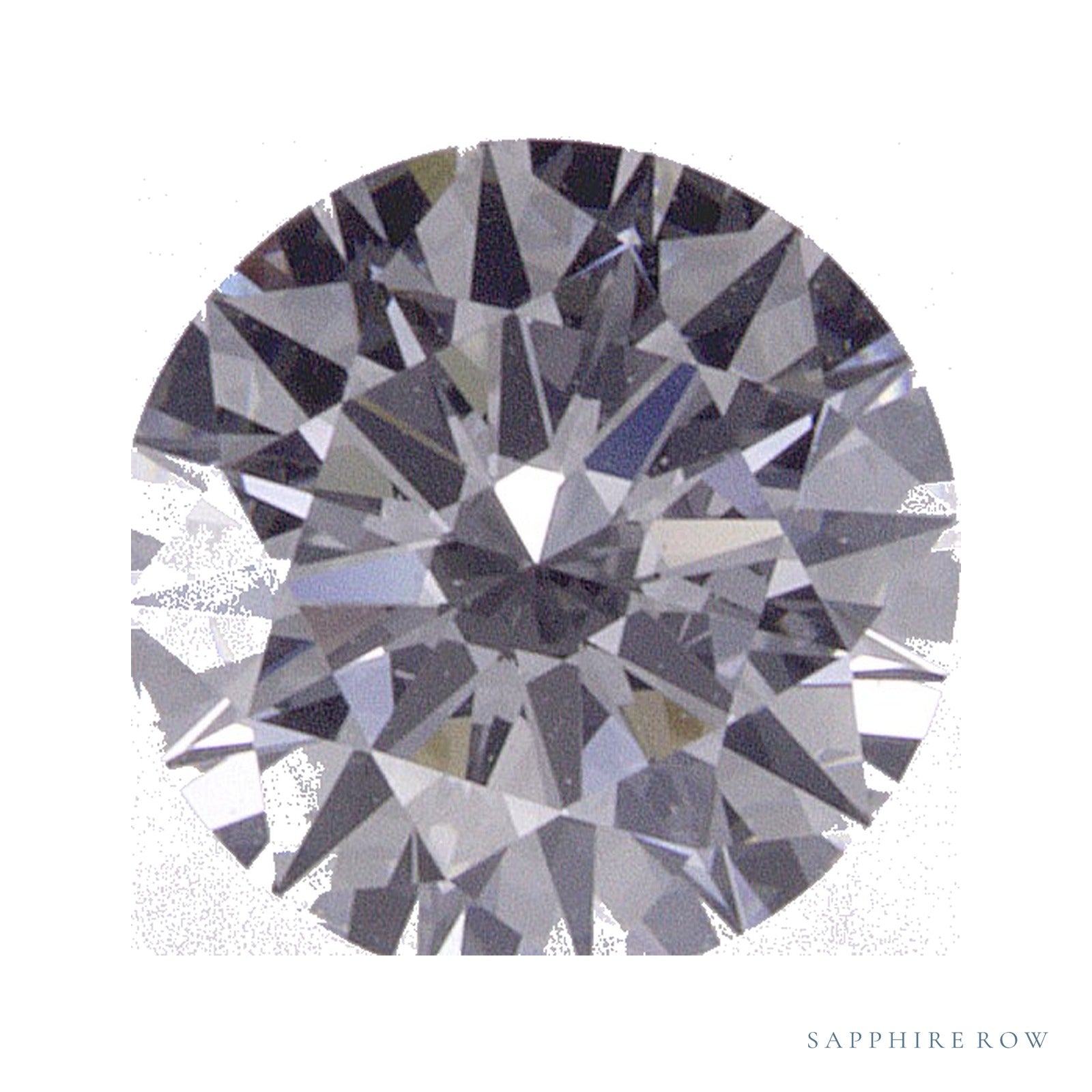 0.71 ct lab-grown diamond, round cut | Sapphire Row · cut4