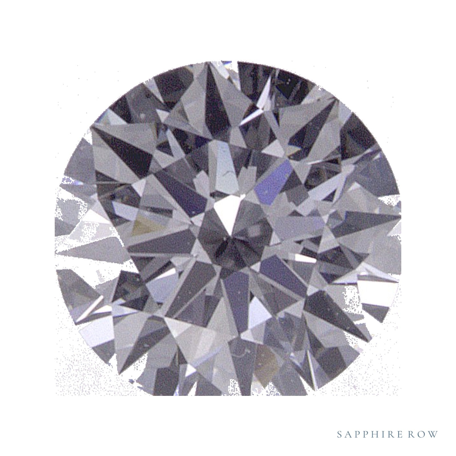 0.71 ct lab-grown diamond, round cut | Sapphire Row · cut4