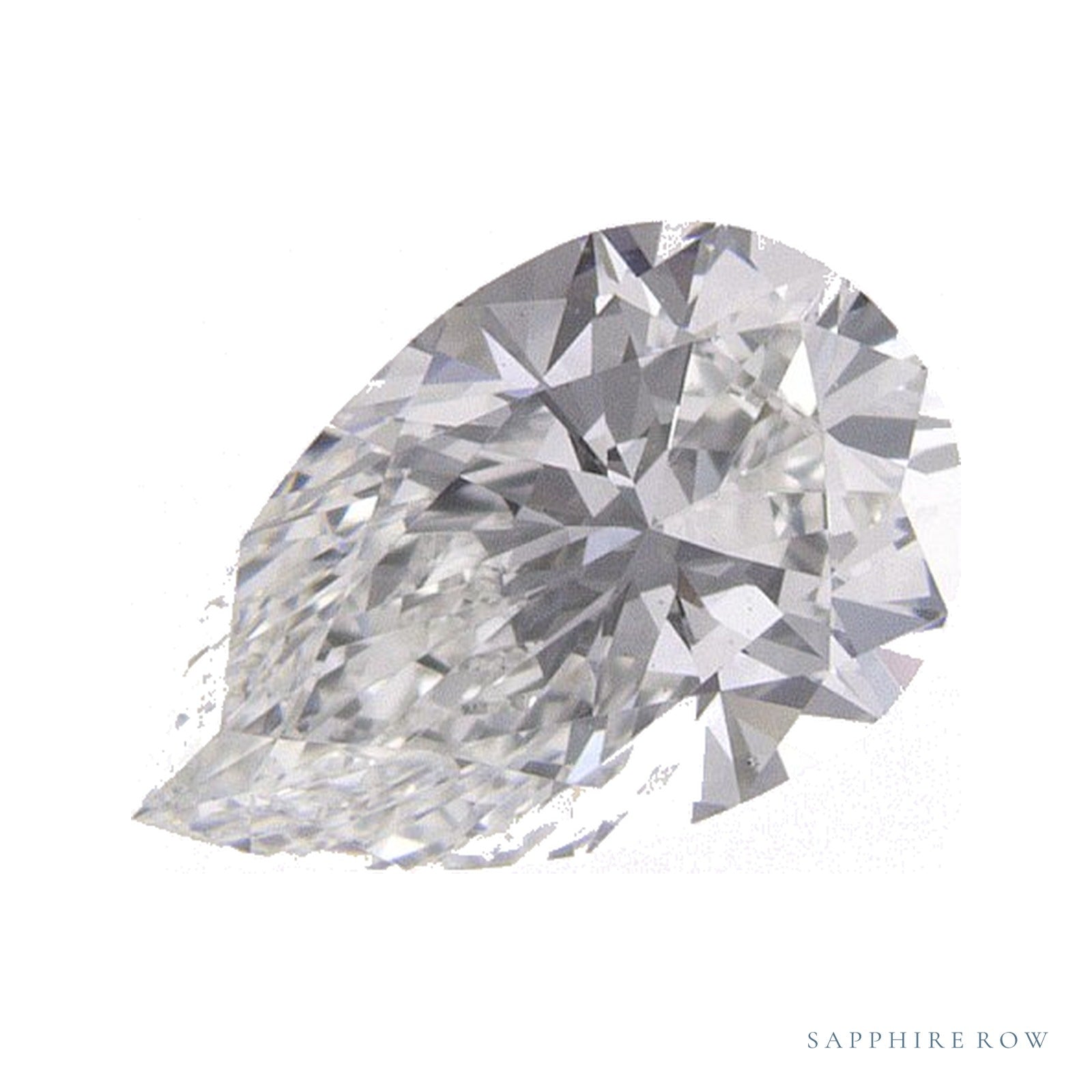 0.70 ct natural diamond, pear cut | Sapphire Row · cut4