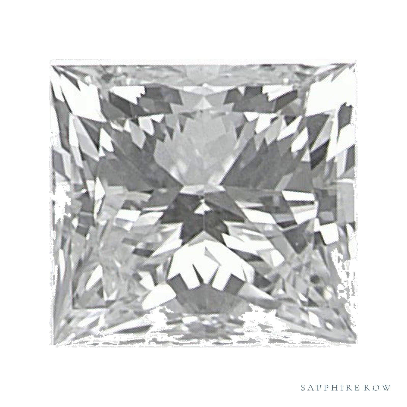 0.70 ct Square Natural Diamond – H VS2 — Sapphire Row · cut · cut3 · cut4