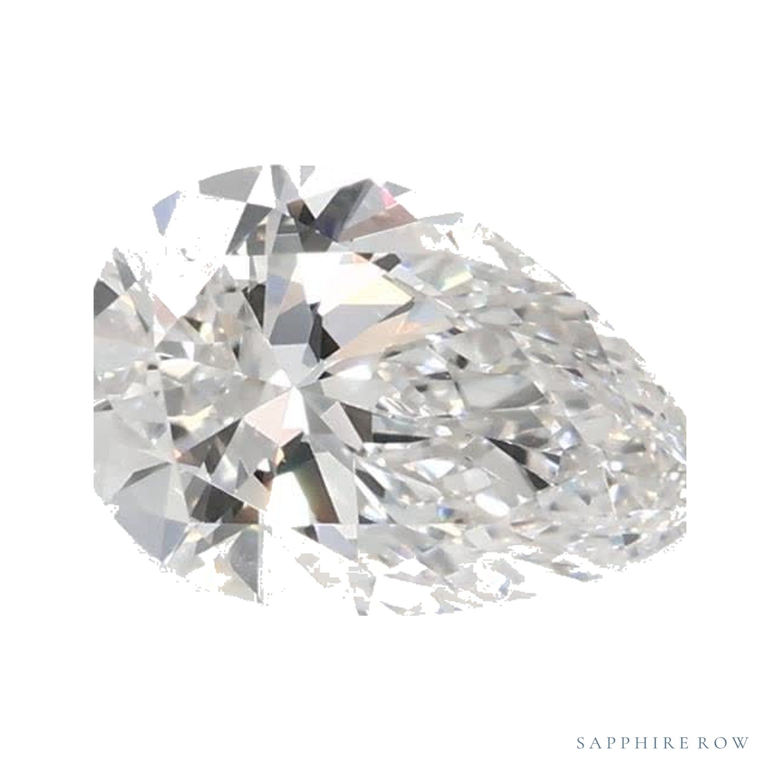 0.70 ct lab-grown diamond, pear cut | Sapphire Row · cut4