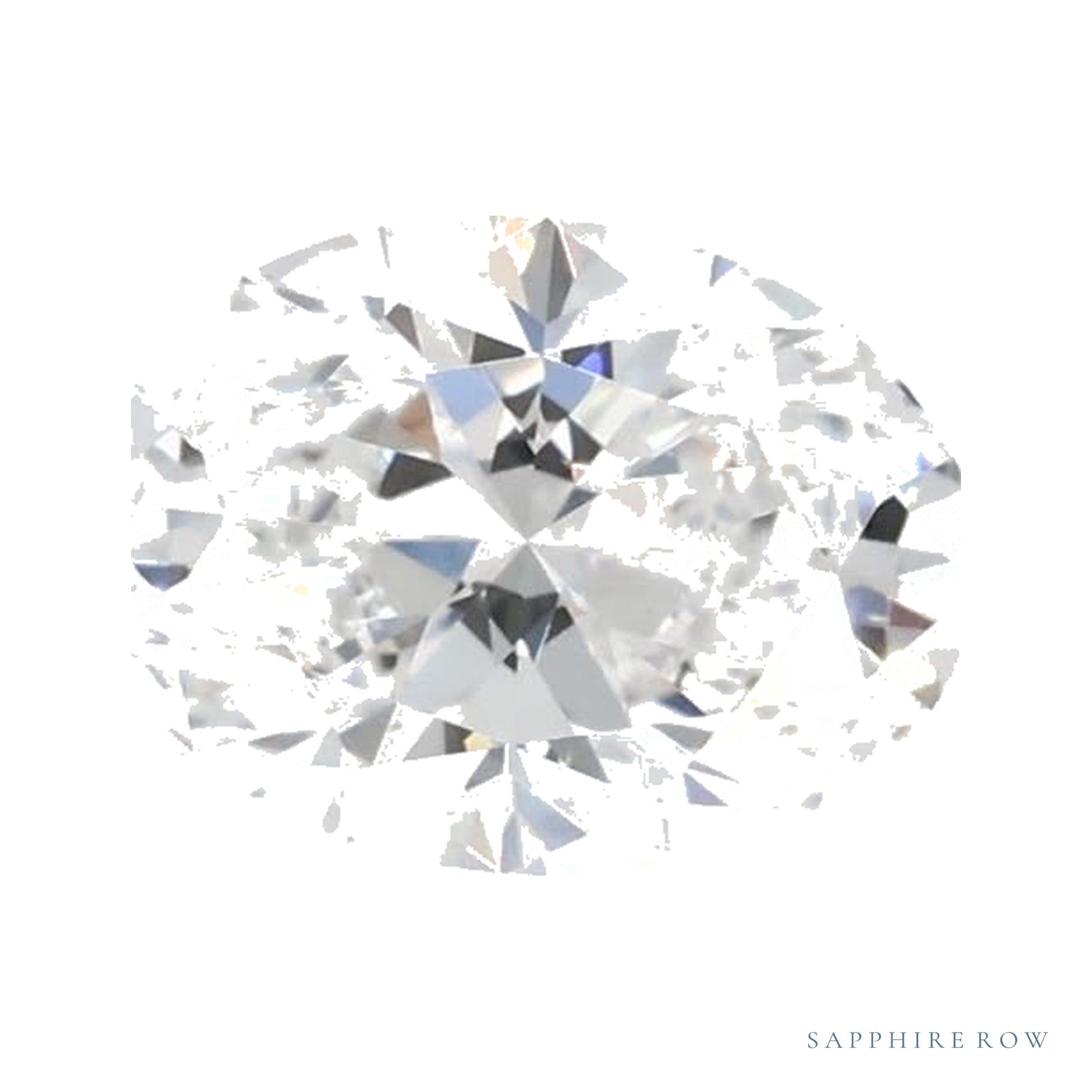 0.70 ct lab-grown diamond, oval cut | Sapphire Row · cut4