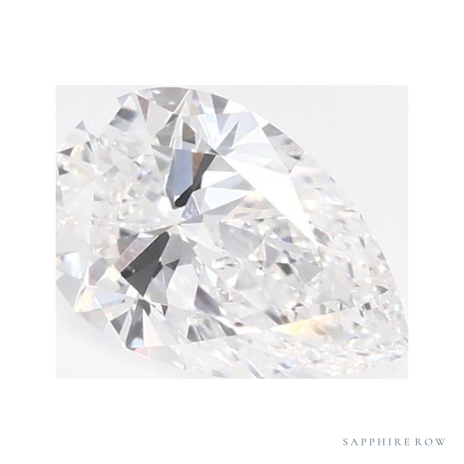 0.70 ct lab-grown diamond, pear cut | Sapphire Row · cut4