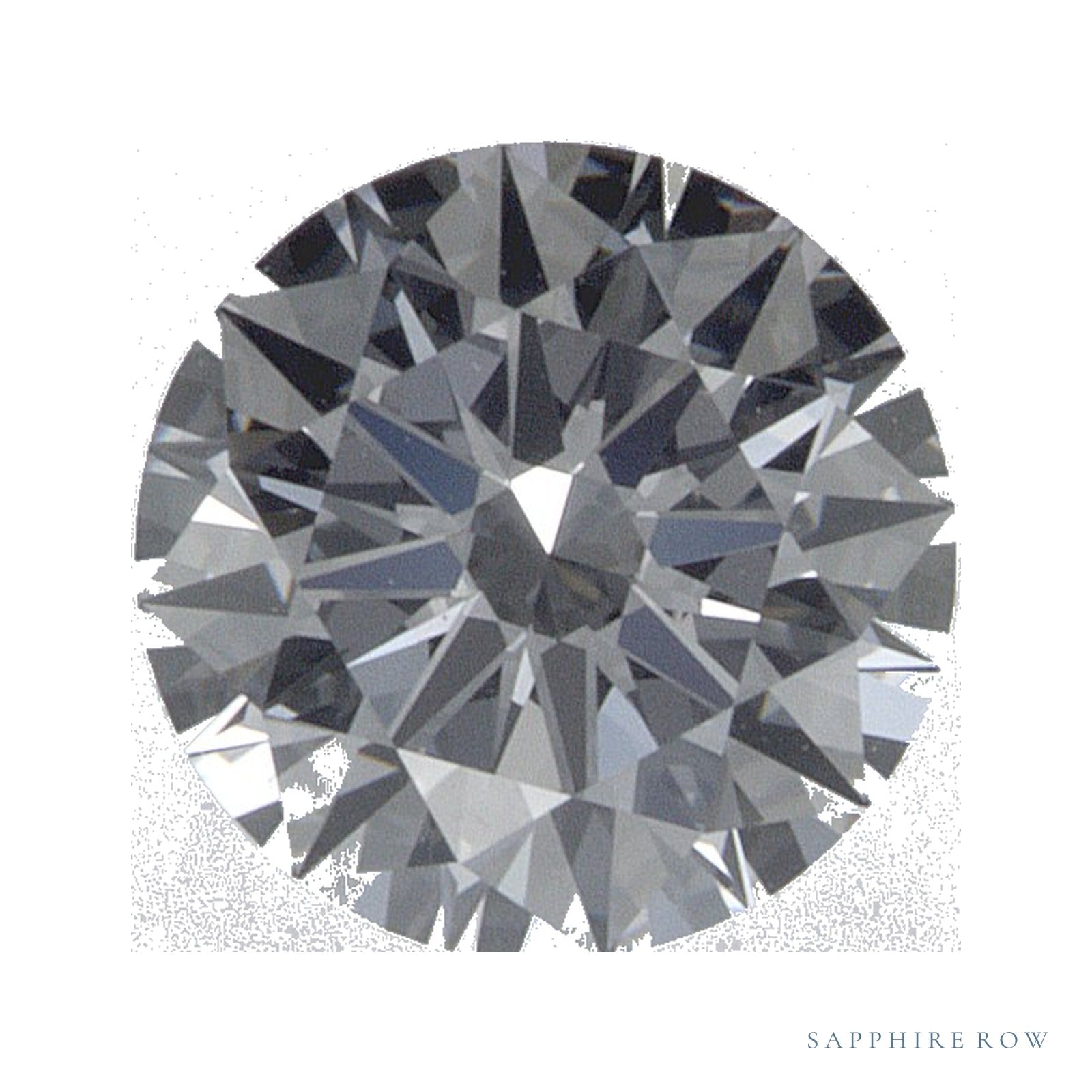 0.70 ct lab-grown diamond, round cut | Sapphire Row · cut4