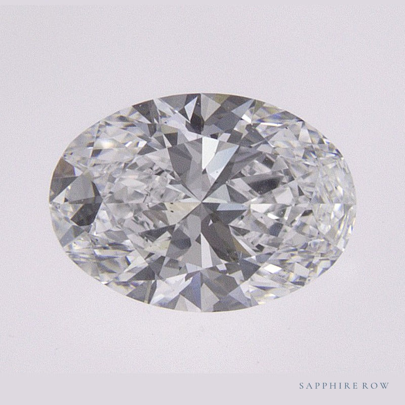 0.68 ct lab-grown diamond, oval cut | Sapphire Row · cut6