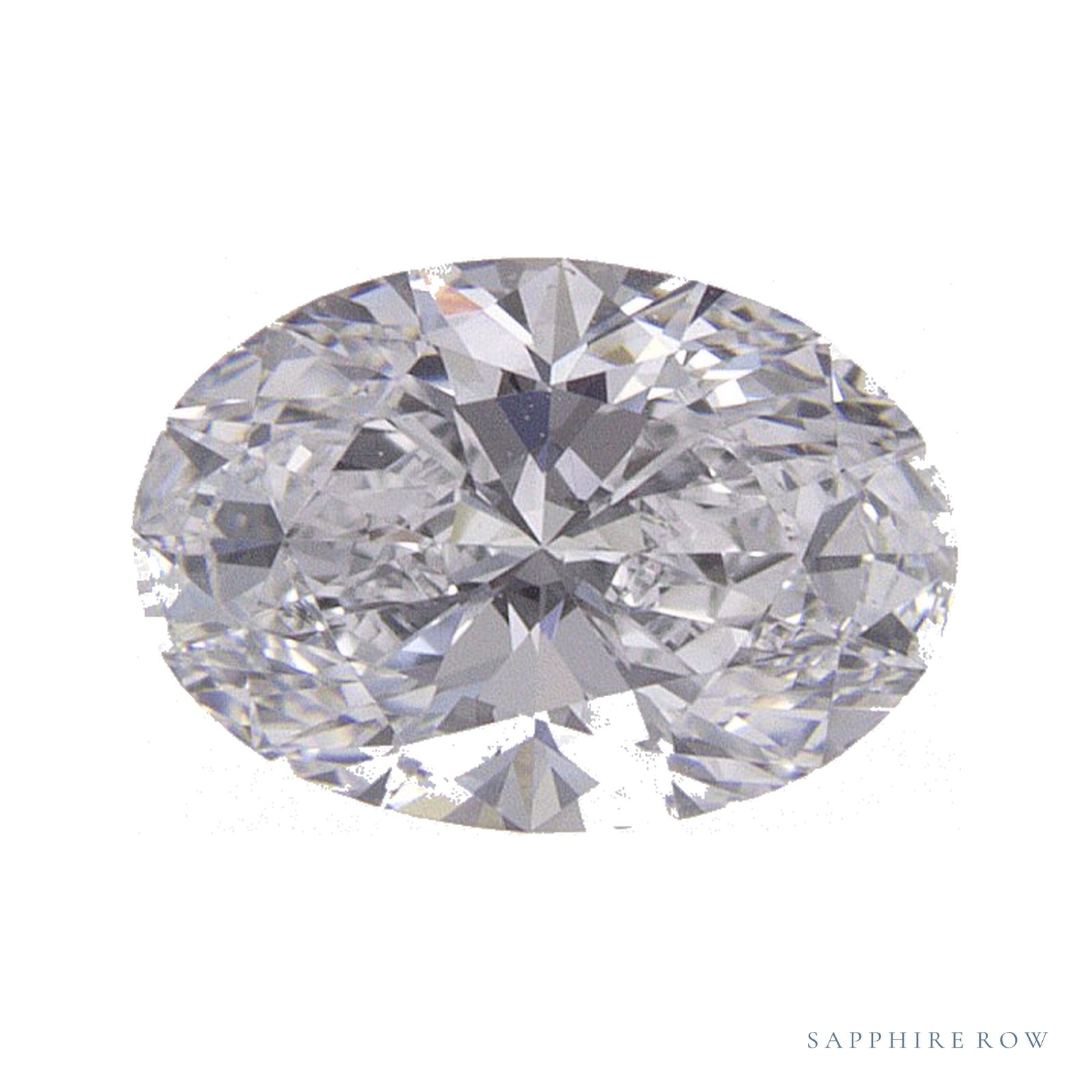 0.68 ct lab-grown diamond, oval cut | Sapphire Row · cut4