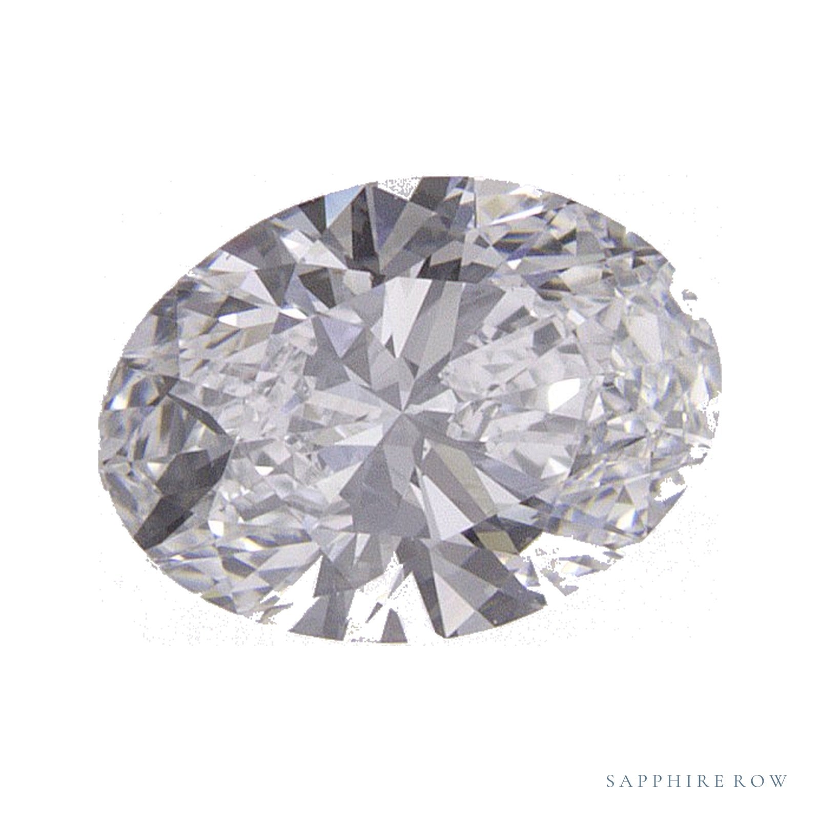 0.68 ct Oval Lab-Grown Diamond – D VVS2 — Sapphire Row · cut · cut3 · cut4