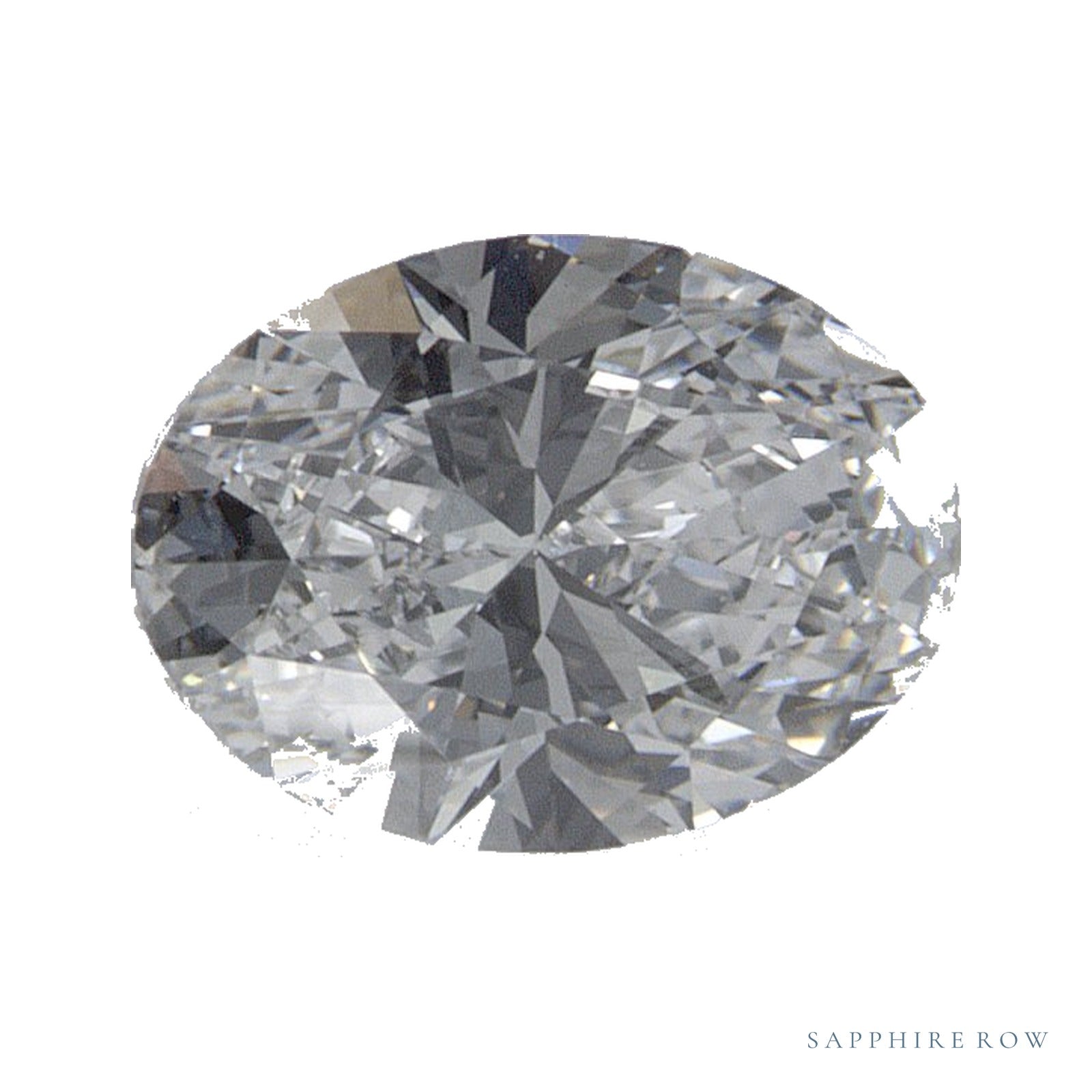 0.67 ct Oval Lab-Grown Diamond – D VVS2 — Sapphire Row · cut · cut3 · cut4