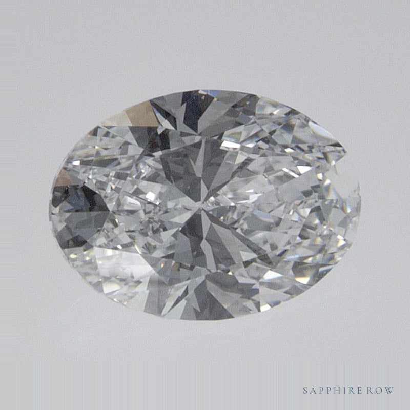 0.67 ct lab-grown diamond, oval cut | Sapphire Row · cut7