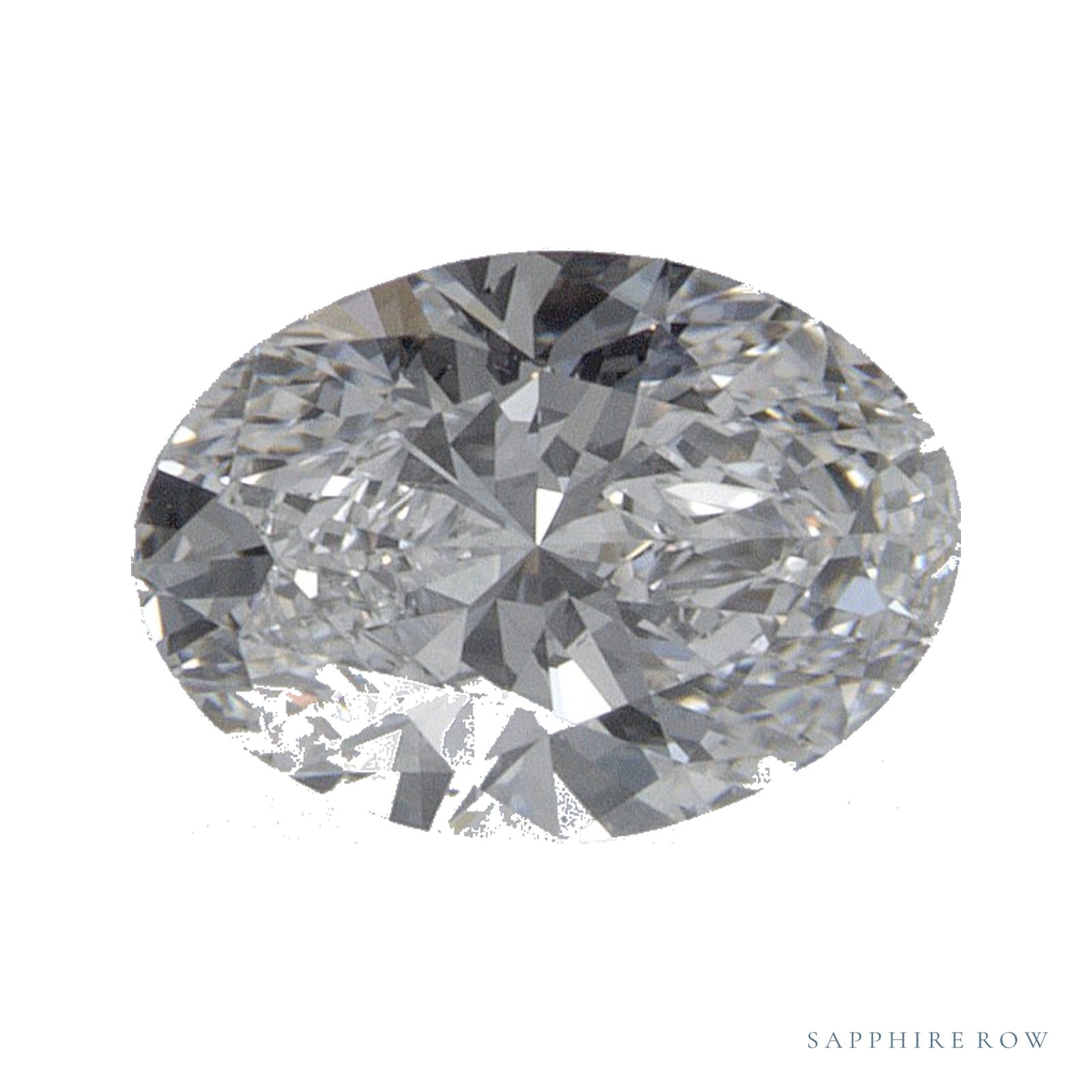 0.67 ct lab-grown diamond, oval cut | Sapphire Row · cut4