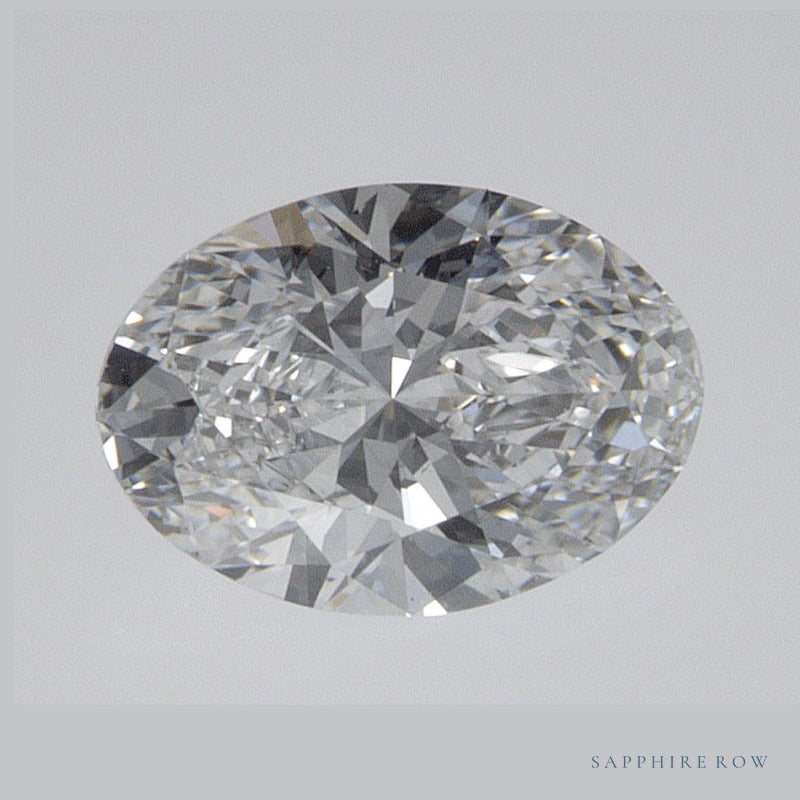 0.67 ct lab-grown diamond, oval cut | Sapphire Row · cut6