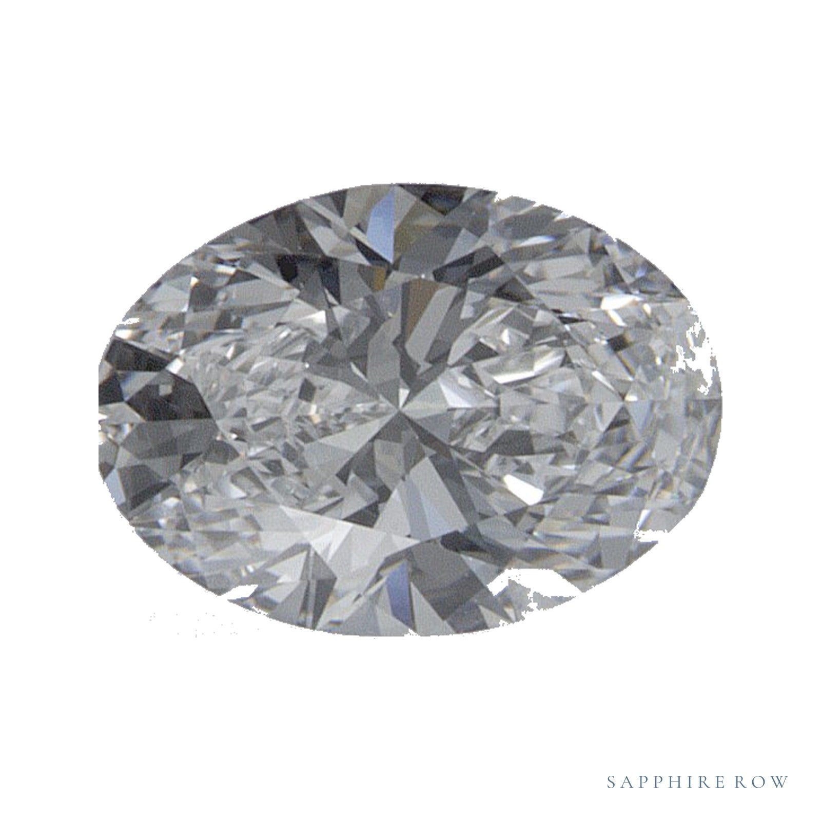 0.66 ct lab-grown diamond, oval cut | Sapphire Row · cut4