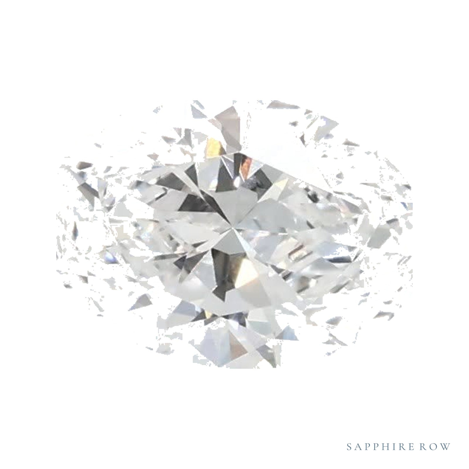 0.65 ct lab-grown diamond, oval cut | Sapphire Row