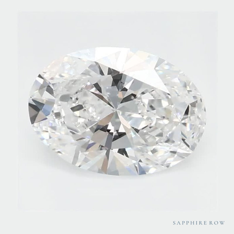 0.65 ct lab-grown diamond, oval cut | Sapphire Row · cut6
