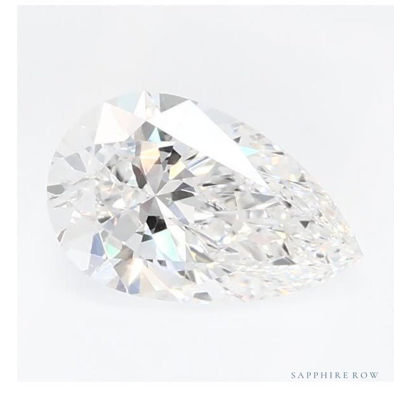 0.65 ct lab-grown diamond, pear cut | Sapphire Row · cut7