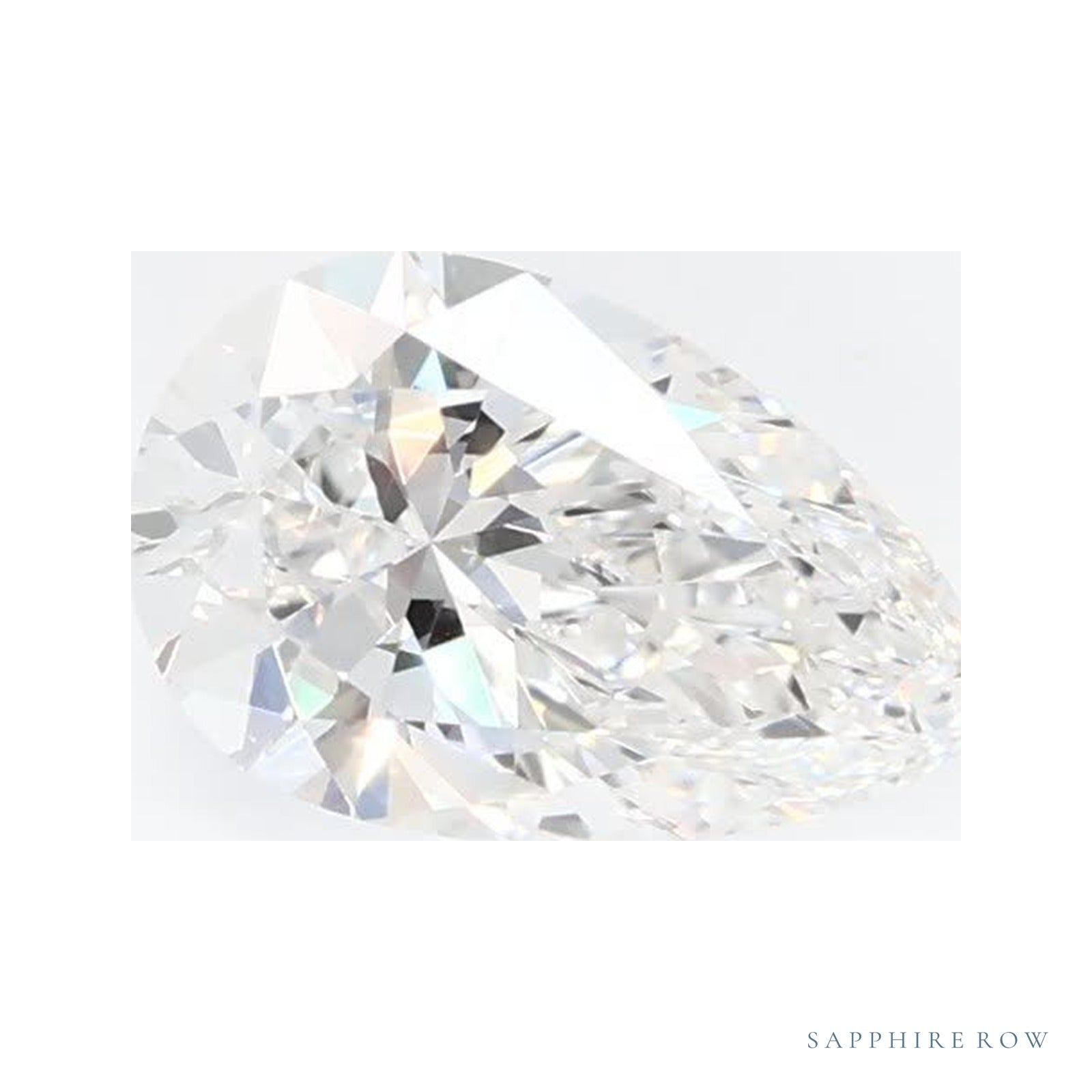 0.65 ct Pear Lab-Grown Diamond – E VS1 — Sapphire Row · cut · cut3 · cut4