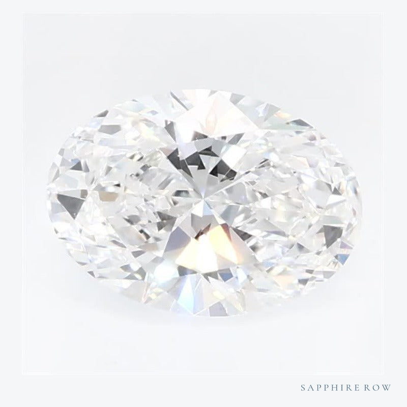 0.65 ct lab-grown diamond, oval cut | Sapphire Row · cut6