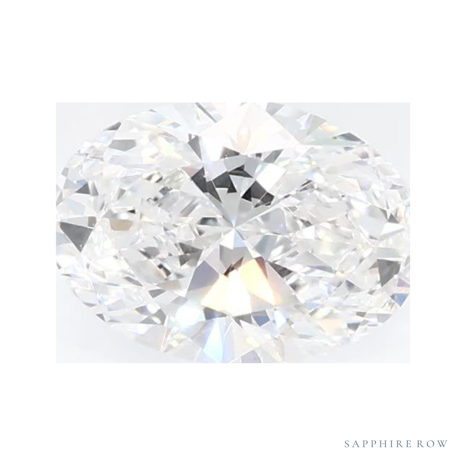 0.65 ct lab-grown diamond, oval cut | Sapphire Row · cut4